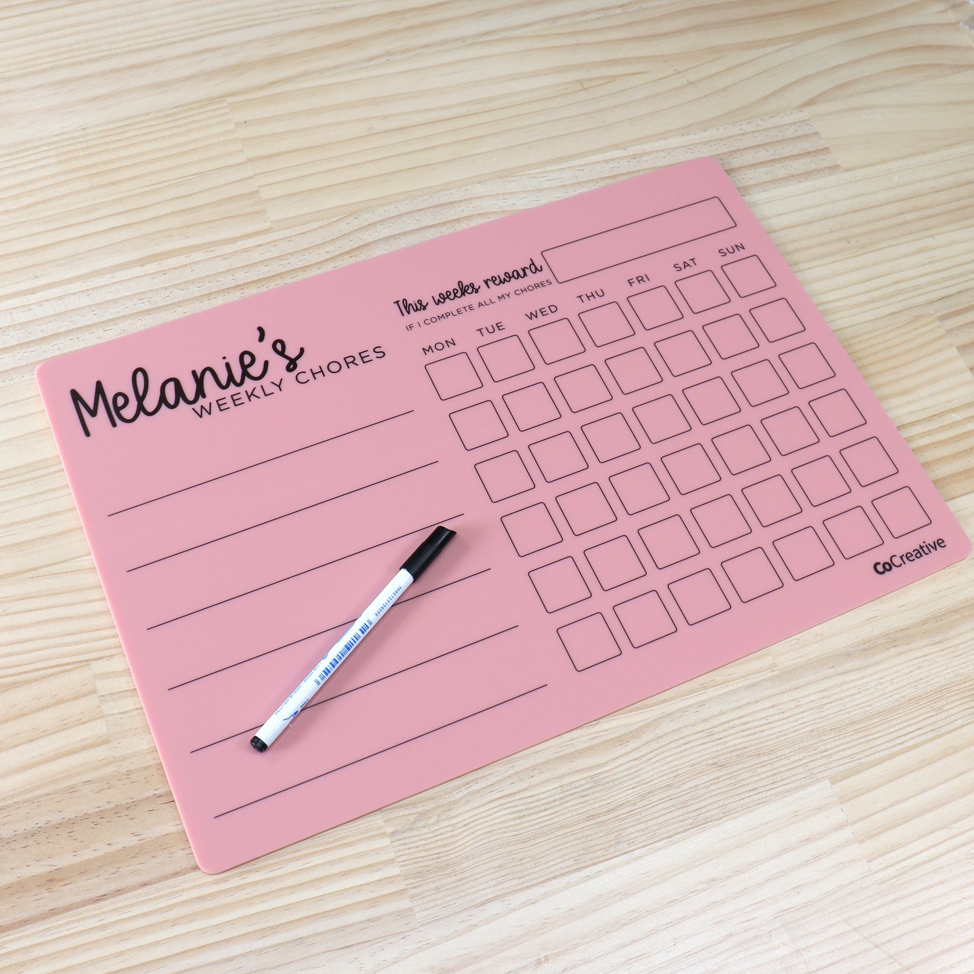 Personalised Kids Chore Chart Custom Name Toddler Chart - Etsy India