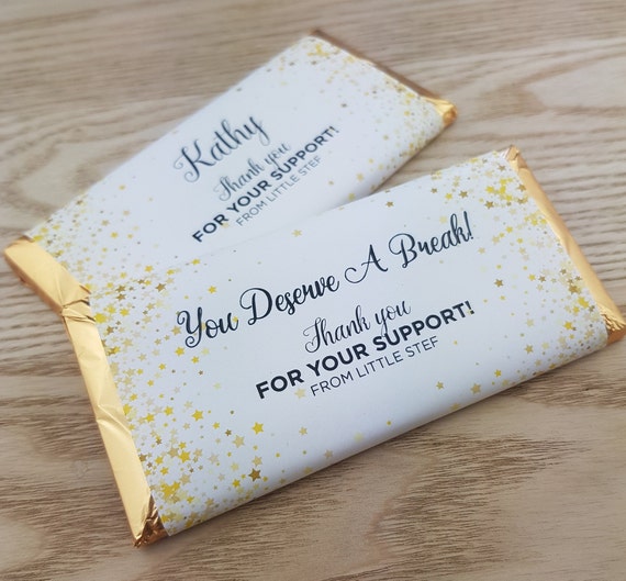 Personalised Chocolate Bar Wrappers Baby Shower Favours Etsy