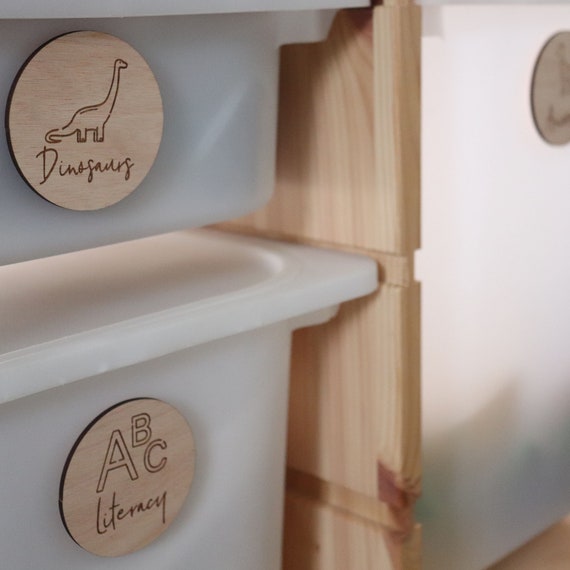 Ikea Trofast Storage Labels/wooden Label Discs/nursery Storage