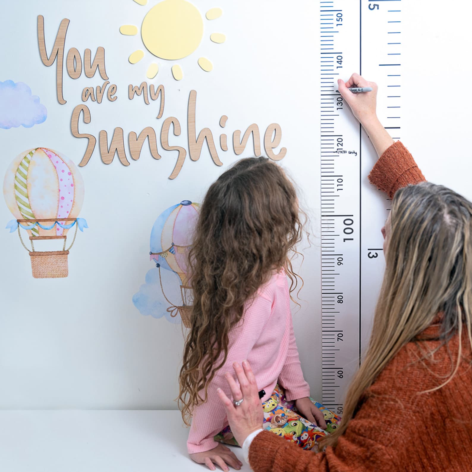 You Are My Sunshine - Wooden Wall Quote Script - Cute Nursery Kids ...