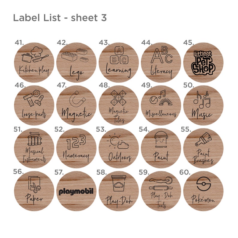 Personalised Toy Storage Labels With Illustrations Ikea Etsy Australia