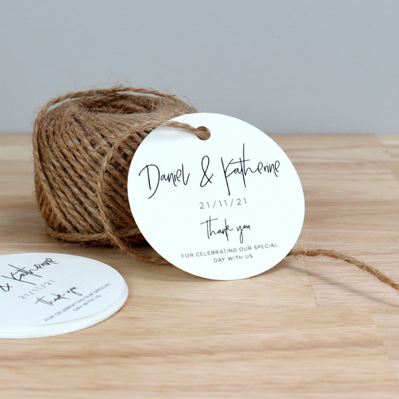 Wedding favour tags outlet