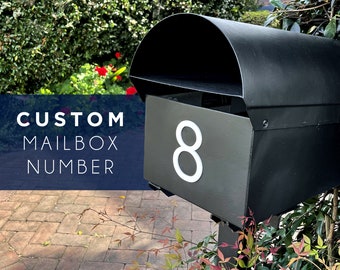 Custom Mailbox Number | Self-Adhesive Acrylic Modern Letterbox Number