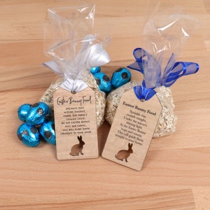 Étiquette de nourriture lapin de Pâques - Pâques bricolage amusant - chasse aux œufs de Pâques - accessoires photo de Pâques