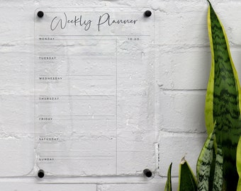 Custom Weekly Wall Planner | Premium Wall-Mounted Weekly Calendar Planner