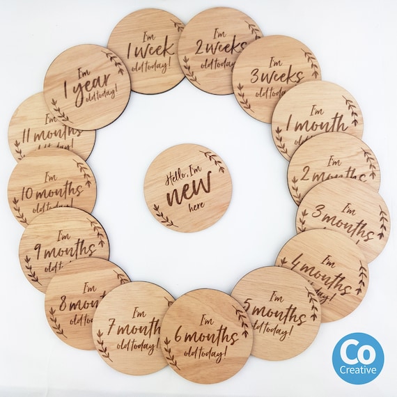 baby milestone cards etsy