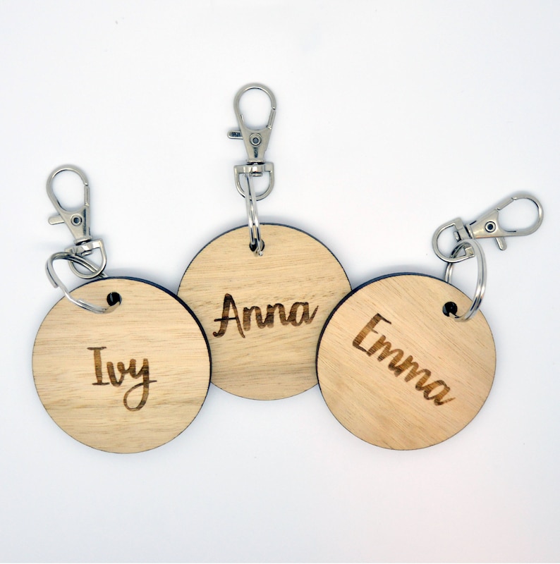 Personalised Laser Cut Bag Tag/ Key Ring for Kids School Bag Etsy