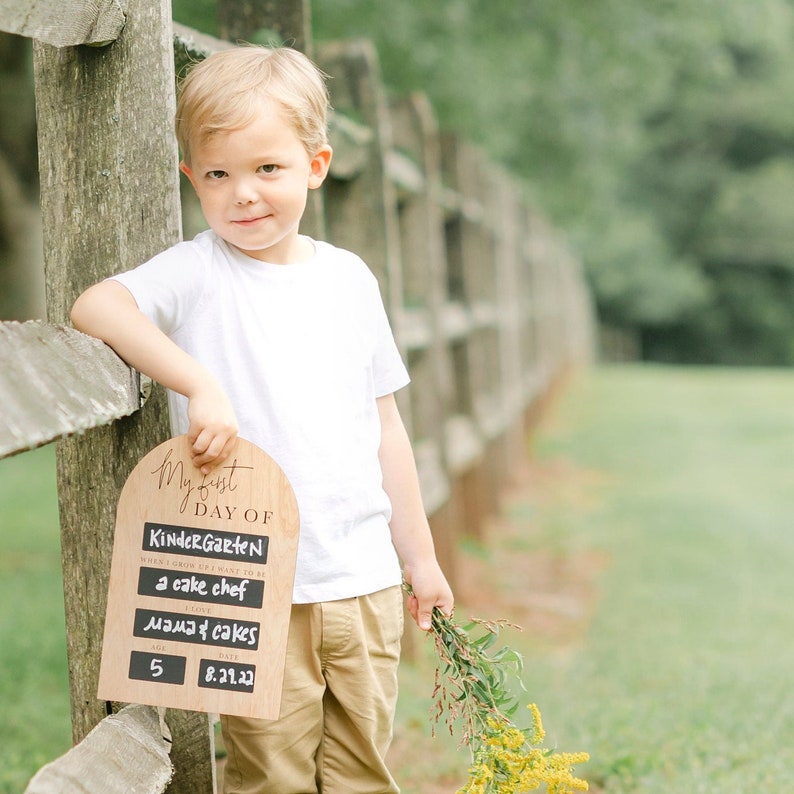 First day of school board - chalkboard photo prop - Last Day 