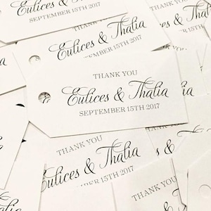 Etiquetas colgantes impresas personalizadas - Etiquetas para regalos de boda - Etiquetas personalizadas - Etiquetas para boda - Ideas para regalos de boda - Etiquetas personalizadas - Etiquetas para regalo