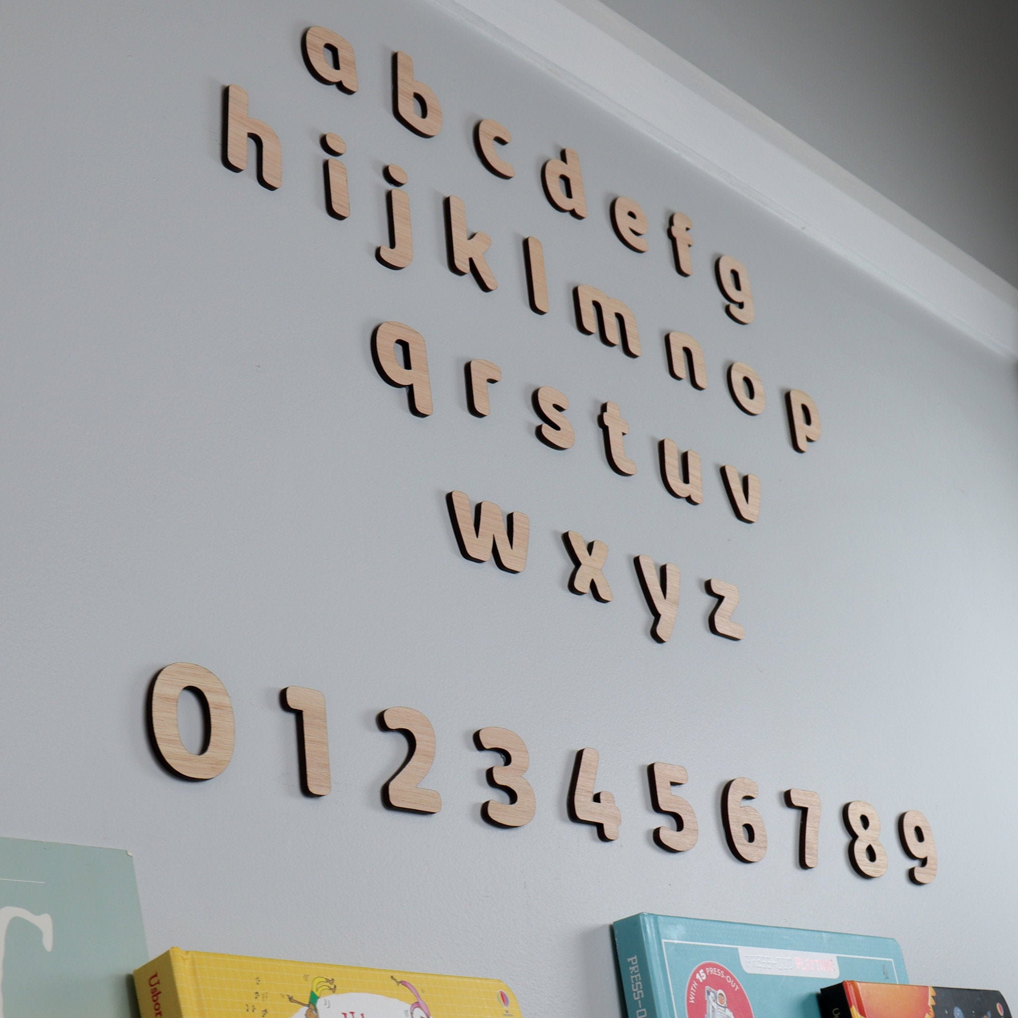 Wooden Letters and Numbers - Alphabet A - Z and 1-9 Plus Numbers. ABC ...
