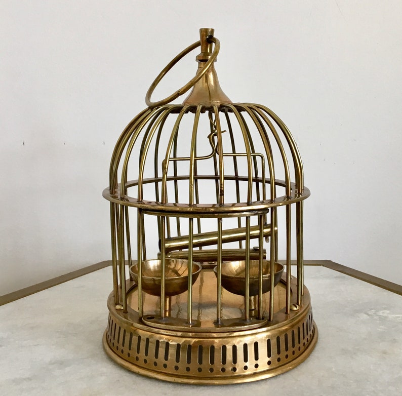 brass bird cage