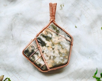Ocean Jasper Wire Wrap - Double Sided