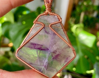 Fluorite Copper Wire Wrap