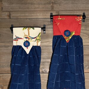 Oven Towels, Kitchen Towels, Hanging Towels, Tropical Print Towels