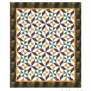 Quilt Pattern, Dizzy, Easy Quilt Pattern, Pinwheel Quilt Pattern, by Lisa Alley, Bear Hug Quiltworks