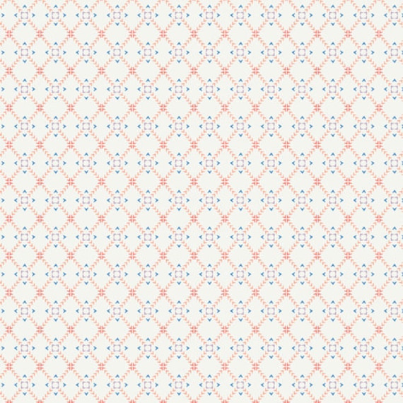 Geometric Fabric, Diamond Fabric, Coral Fabric, Selva, Wispy Web Wind, AGF, Art Gallery Fabrics, by Art Gallery Fabrics, SLV-14516