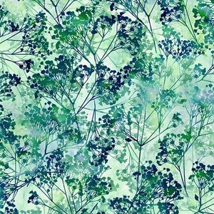 Leaf Fabric, Foliage Fabric, Midsummer Nights Dream, Green Fabric, HoneyDew, by Hoffman Fabrics, T4921-688