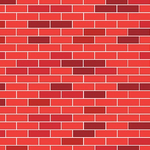 Tela de ladrillo, tela para construcción, tela roja ladrillo por ladrillo, equipo de construcción, tela brillante, tela que brilla en la oscuridad, Benartex, 9990GL-10