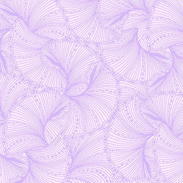 Purple Fabric, Swirl Fabric, Fan Fare, Geometric Fabric, Believe in Unicorns, FanFare Light Violet, by Ann Lauer, for Benartex, 06857-61