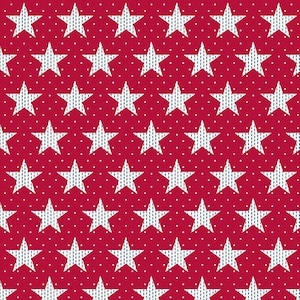 Patriotic fabric, Star Spangled, Red White Blue Fabric, July 4th fabric, Stars Fabric, Stitched Stars, Memorial Day Fabric, Andover, 9944-R
