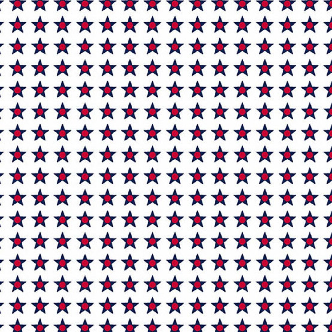 Patriotic Fabric, Star Spangled, Red White Blue Fabric, July 4th Fabric ...
