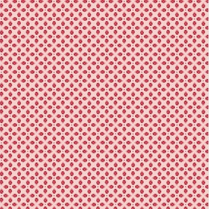 Ladybug Fabric, Ladybug Mania, Red Fabric, Light Pink Ground Fabric, Floral Fabric, Polka Dot Fabric, by Clothworks, Y3177-41