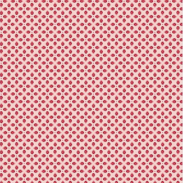 Tissu Ladybug, Ladybug Mania, Tissu rouge, Tissu moulu rose clair, Tissu floral, Tissu à pois, par Clothworks, Y3177-41