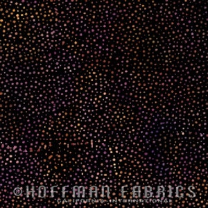 Batik Fabric, Plum Batik Fabric, Bali Purple, Batik Dots, Bali Chops Black, Hand Dyed Batik, by Hoffman, 885-286