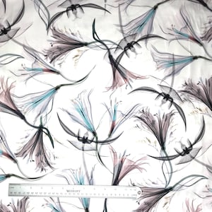 Floral Fabric, Luminance, Lillie Breeze, Lillie Fabric, Spectrum Digital Print, by Hoffman California, R4610-492