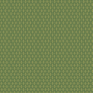 Christmas Fabric, Winter Fabric, Metallic Gold Fabric, Leaf Green Mod Diamonds, Century Fabric, Holiday Shimmer, Andover, 9666M-Leaf
