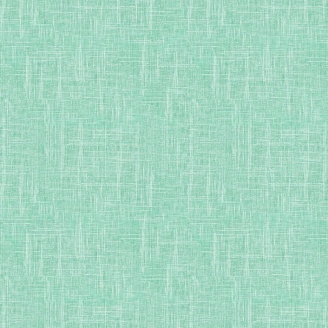 Mint Fabric, Solid Cotton Fabric, Mint Green, Linen Texture Fabric