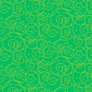 Christmas Fabric, Winter Fabric, Snowflake Fabric, Windy Night, Emerald and Gold, Century Fabric, Holiday Shimmer, Andover, 9688M-Emerald