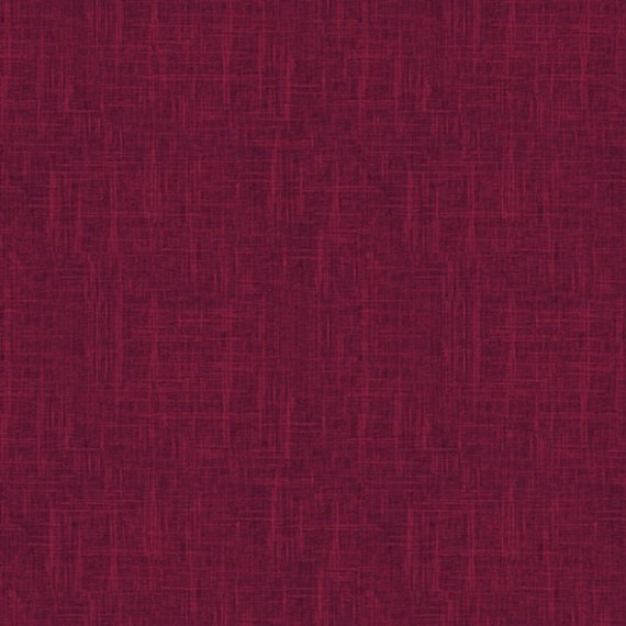 Roter Stoff, Fester Baumwollstoff, Rubin, Leinen Textur Stoff, Siebdruck  Digital Stoff, von Hoffman California Fabrics, S4705-143