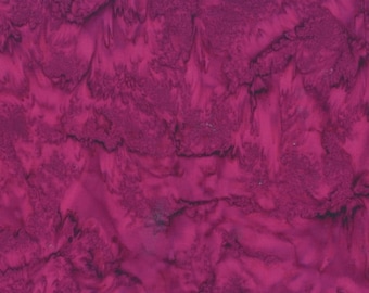 Purple Batik, Batik Fabric, Bali Batiks, Cabernet, Hand Dyed Batik, Mottled Batik Fabric, Watercolor Batik, by Hoffman California, 1895-104