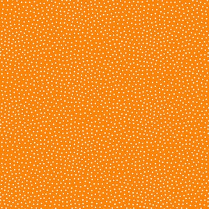 Polka Dot Fabric, Orange Fabric, Pin Dot Fabric, Freckle Dot Fabric, by Andover, 9436-O