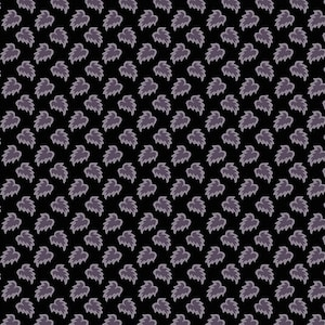 Halloween Fabric, Leaf Fabric, Witchypoo Fabric, Purple Leaf Fabric, Purple Flare, Renee Nanneman, by Andover, 259-P