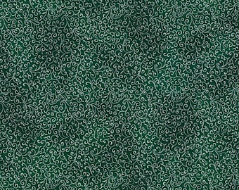 Tela verde esmeralda, tela de algodón sólido, tela de textura de lino, tela  digital de serigrafía, por Hoffman California Fabrics, S4705-31
