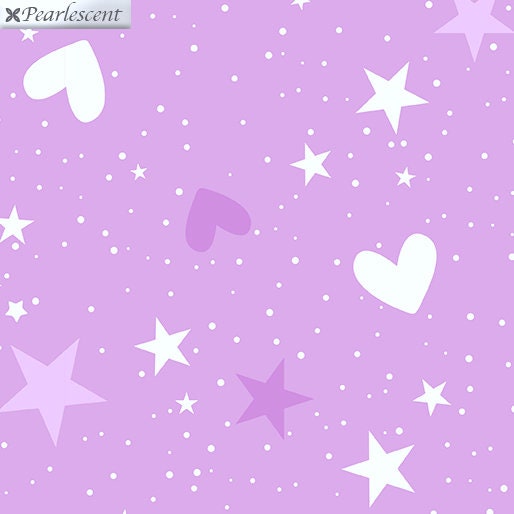 Heart Fabric Unicorn Fabric Unicorn Magic Lavender Fabric | Etsy