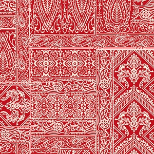 Tecido patriótico, torta de maçã, tapeçaria, tecido geométrico, tecido vermelho, tecido 4 de julho, maçã doce, tecido Memorial Day, Andover, 9496-R