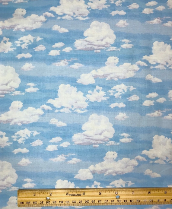 Himmel Stoff, Wolken Stoff, Natur Stoff, Blauer Stoff, Landschaft