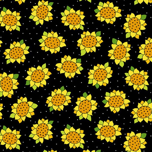 Sunflower Fabric Etsy