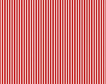 Stripe Fabric, Red White Simple Stripe, Pirate Fabric, Kids Fabric, Pirates, by Andover, 2437-R
