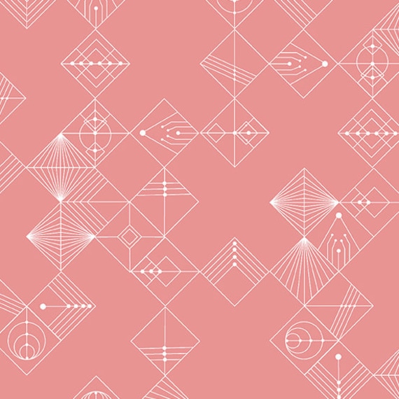 Century Prints Deco Tiles Dawn - Giucy Giuce - PER QUARTER METRE Century Prints Deco Tiles Dawn - Giucy Giuce - PER QUARTER METRE