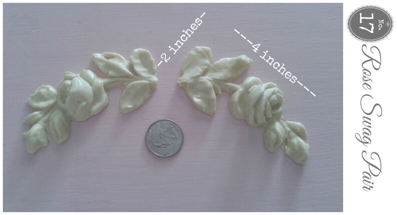#17 Beautiful rose swag pair applique