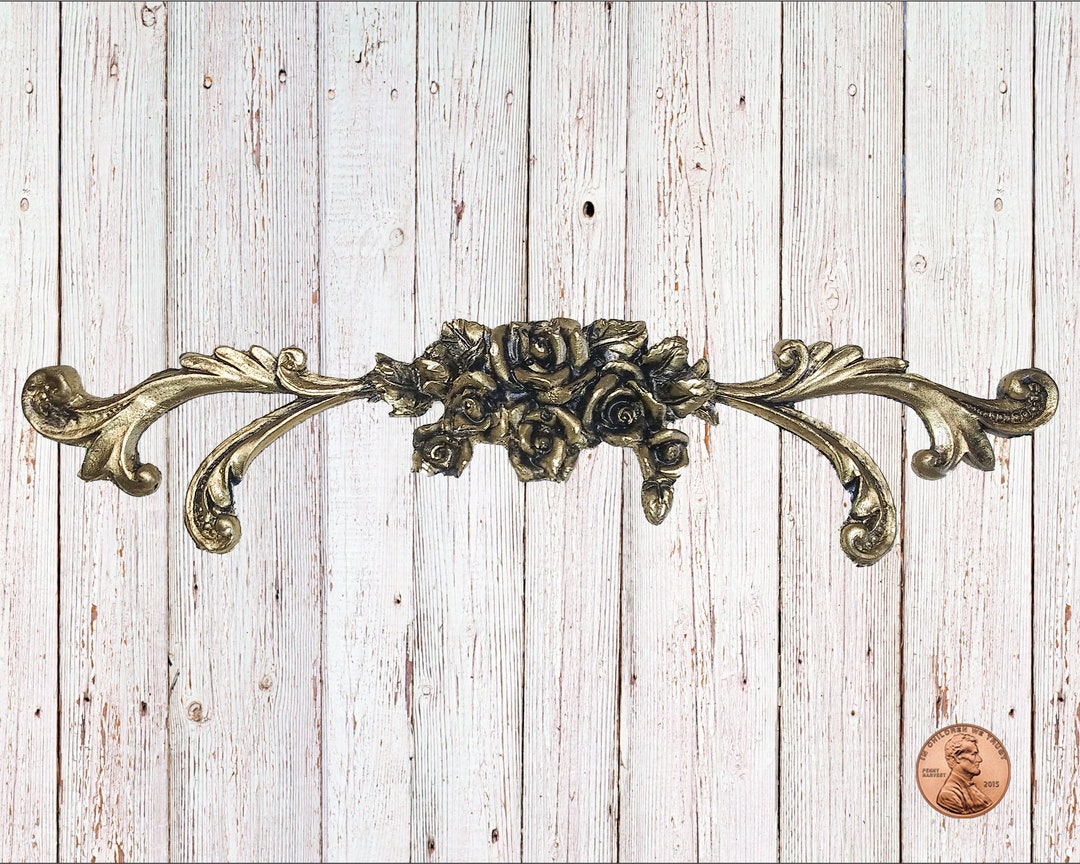 Beautiful Straight Scroll and Rose Cluster Applique! - Etsy