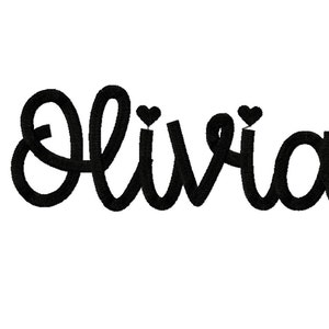 Olivia Script Font Small 3 Sizes A-Z 0.5inch 1inch 1.5inch Machine Embroidery Font Digital Download | Lovesome Design