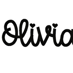 Olivia Script Font Big 3 Sizes A-Z 1.5inch 2inch 3inch Machine Embroidery Font Digital Download | Lovesome Design