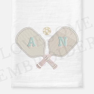Pickleball Paddles 4inch Embroidery Design, Sports Machine Embroidery Digital File | Lovesome Design