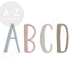 Cute Colorful Monogram 3.5inch BX Font A-Z Machine Embroidery Font Digital Download | Lovesome Design
