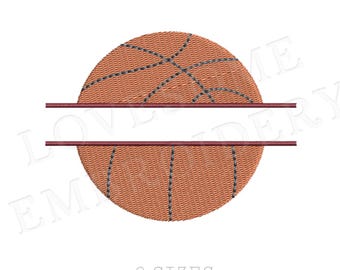 Broderidesign för basketboll, digital fil för maskinbroderi av sport | Lovesome Design